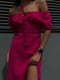 Платье А-силуэта малинового цвета | 6423704 | фото 2