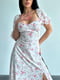 Сукня біла в квітковий принт | 6423717 | фото 6
