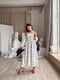 Сукня А-силуету молочного кольору в принт | 6423812 | фото 8