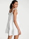 Мини-платье А-силуэта белое | 6477314 | фото 2