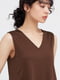 Сукня А-силуету коричнева | 6477458 | фото 4