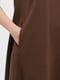 Платье А-силуэта коричневое | 6477458 | фото 6