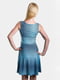 Платье А-силуэта голубое в полоску | 6477828 | фото 2