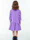 Сукня бузкового кольору з принтом | 6478051 | фото 2