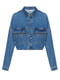 Рубашка джинсовая синего цвета с бахромой | 6478169 | фото 2