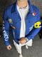 Джинсова синя куртка з малюнком. | 6478387 | фото 2