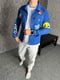 Джинсовая куртка синяя с рисунком | 6478387 | фото 3