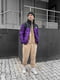 Куртка фиолетовая с принтом | 6479633 | фото 2