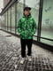 Куртка зеленая с принтом | 6479644 | фото 2