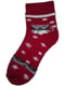 Шкарпетки червоні в принт | 6480662
