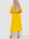 Платье А-силуэта горчичного цвета | 6484262 | фото 4