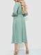 Платье А-силуэта оливкового цвета | 6484266 | фото 4