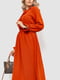 Платье А-силуэта терракотового цвета | 6484274 | фото 2