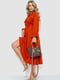 Платье А-силуэта терракотового цвета | 6484274 | фото 3