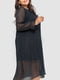 Сукня А-силуету чорна | 6484282 | фото 3