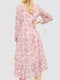 Платье А-силуэта розовое в принт | 6484283 | фото 4