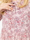 Платье А-силуэта розовое в принт | 6484283 | фото 5