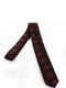 Краватка коричнева в принт | 6484857 | фото 2