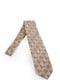Краватка коричнева в принт | 6484872 | фото 2