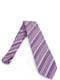 Краватка бузкового кольору в смужку | 6484896 | фото 2