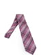 Краватка бузкового кольору в смужку | 6484906 | фото 2