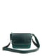 Шкіряна жіноча сумка «Wave» зелена | 6485555 | фото 3