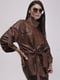 Куртка шкіряна коричнева | 6486555 | фото 3