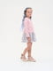 Платье серо-розовое с принтом | 6464792 | фото 2
