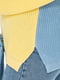 Джемпер блакитно-жовтий | 6487612 | фото 6