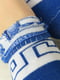 Шкарпетки синьо-білі з візерунком | 6487867 | фото 3