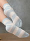 Шкарпетки блакитного кольору в смужку | 6487889 | фото 2