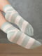 Шкарпетки м'ятного кольору в смужку | 6487890 | фото 2
