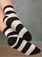 Шкарпетки чорно-білого кольору в смужку | 6487891 | фото 2