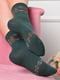 Шкарпетки зеленого кольору з візерунком | 6487892 | фото 2