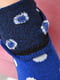 Шкарпетки синього кольору в горошок | 6487916 | фото 3