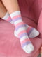 Шкарпетки різнокольорові в смужку | 6487922 | фото 2