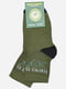 Шкарпетки кольору хакі патріотичні | 6487925