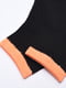 Носки черные с оранжевой резинкой | 6488070 | фото 2