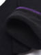 Шкарпетки чорні з фіолетовою резинкою | 6488072 | фото 3