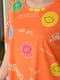 Ночная рубашка оранжевого цвета с принтом | 6488739 | фото 4