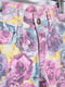 Штаны розового цвета с цветочным принтом | 6489164 | фото 3