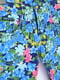 Штани темно-синього кольору з квітковим принтом | 6489165 | фото 3