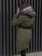 Пальто на синтепоні кольору хакі | 6489354 | фото 4