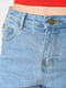 Шорты джинсовые голубого цвета | 6489652 | фото 4
