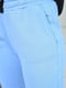 Штаны на флисе голубого цвета | 6489746 | фото 4