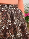 Спідниця коричнева з принтом | 6491113 | фото 4