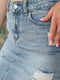 Юбка джинсовая голубого цвета | 6491191 | фото 4