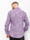 Рубашка фиолетовая с принтом | 6491279 | фото 3