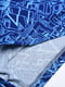 Трусы-боксеры синие с принтом | 6491888 | фото 3