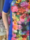 Сукня синя з квітковим принтом | 6492383 | фото 4